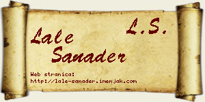 Lale Sanader vizit kartica